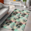 Pastel Palm Tree Hawaiian Print Floor Mat-grizzshop