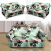 Pastel Palm Tree Hawaiian Print Loveseat Cover-grizzshop