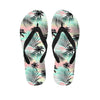 Pastel Palm Tree Hawaiian Print Men's Flip Flops-grizzshop