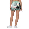 Pastel Palm Tree Hawaiian Print Mini Skirt-grizzshop