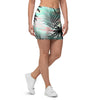 Pastel Palm Tree Hawaiian Print Mini Skirt-grizzshop