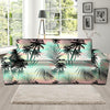 Pastel Palm Tree Hawaiian Print Sofa Cover-grizzshop