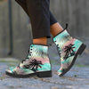 Pastel Palm Tree Hawaiian Print Women's Boots-grizzshop