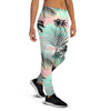 Pastel Palm Tree Hawaiian Print Women's Joggers-grizzshop