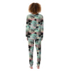 Pastel Palm Tree Hawaiian Print Women's Pajamas-grizzshop