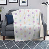 Pastel Paw Print Blanket-grizzshop