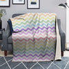 Pastel Wave Striped Print Blanket-grizzshop