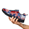 Patchwork American Patriotic Print Black Sneaker-grizzshop