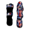 Patchwork American Patriotic Print Muay Thai Shin Guards-grizzshop