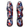 Patchwork American Patriotic Print Muay Thai Shin Guards-grizzshop