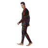 Patchwork Bandanna Print Pattern Men's Pajamas-grizzshop