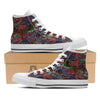 Patchwork Bandanna Print Pattern White High Top Shoes-grizzshop