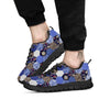 Patchwork Denim And Plaid Print Pattern Black Sneaker-grizzshop