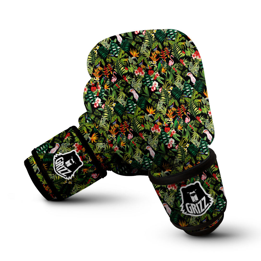 Patchwork Exotic Print Pattern Boxing Gloves-grizzshop