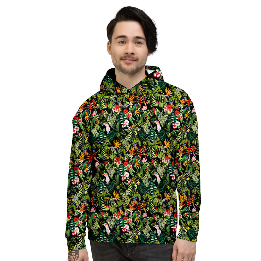 Patchwork Exotic Print Pattern Men's Hoodie-grizzshop