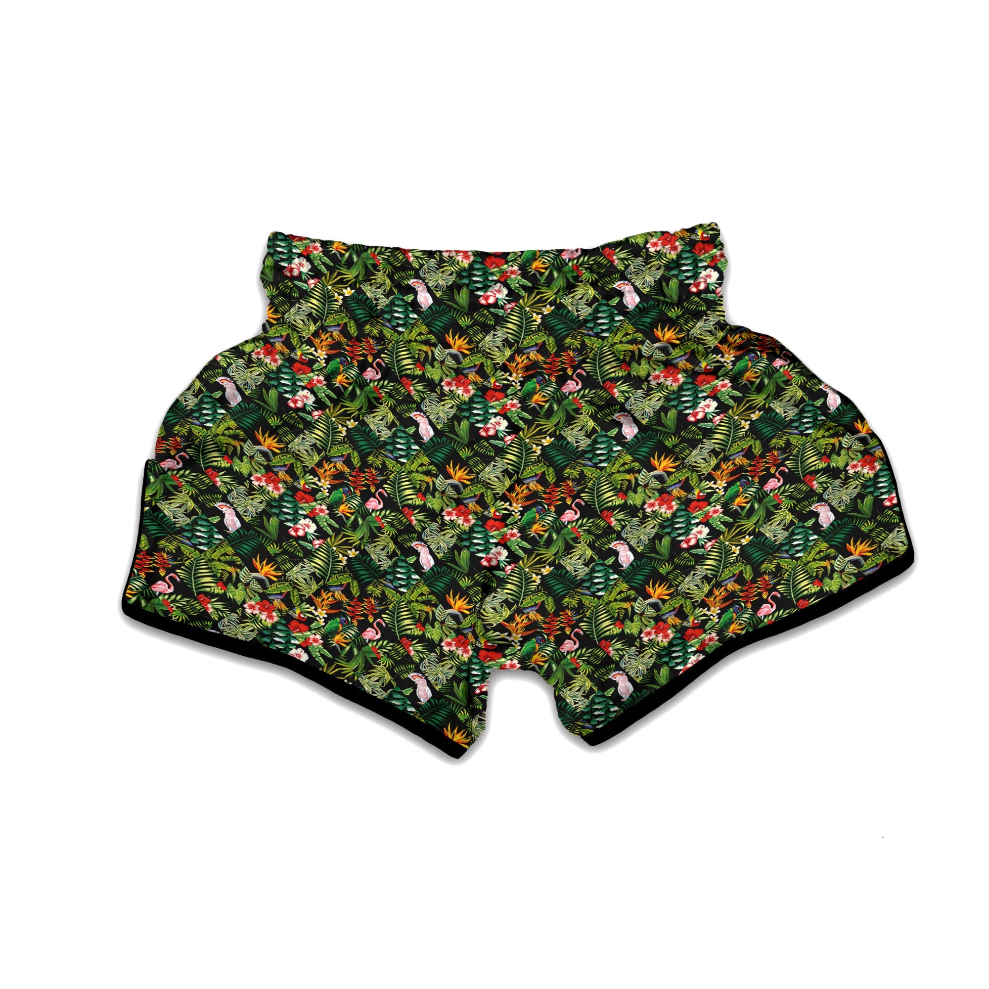 Patchwork Exotic Print Pattern Muay Thai Boxing Shorts-grizzshop