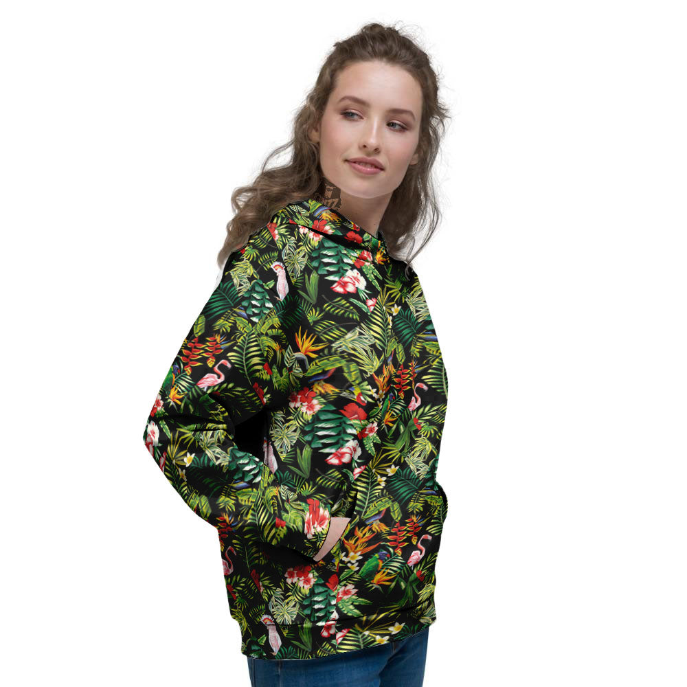 Patchwork Exotic Print Pattern Women's Hoodie-grizzshop