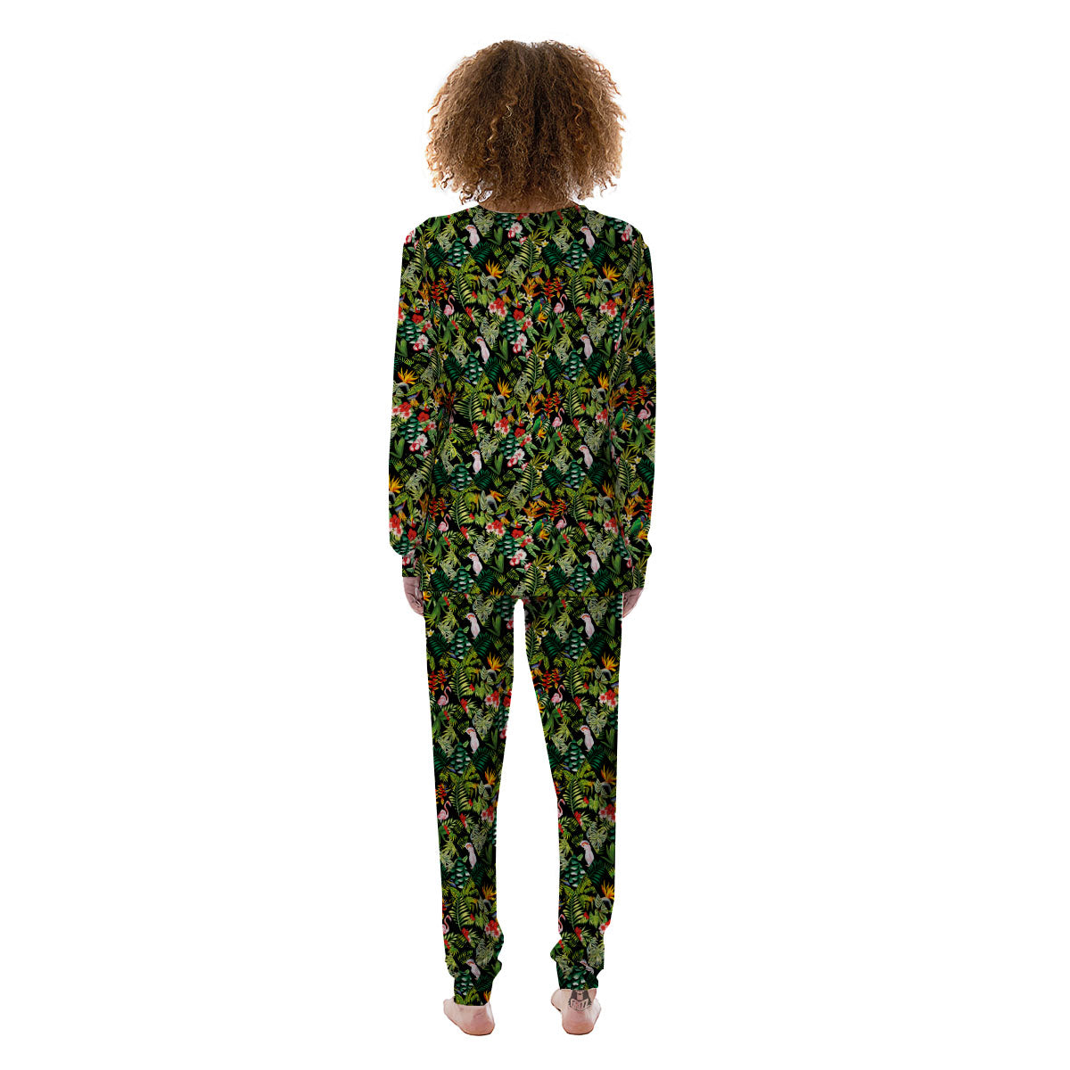 Patchwork Exotic Print Pattern Women's Pajamas-grizzshop