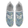 Patchwork Indian Floral Print Pattern White Athletic Shoes-grizzshop