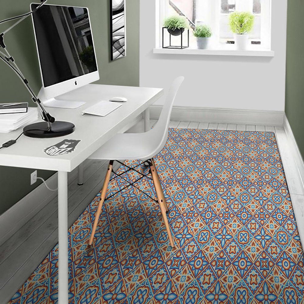 Patchwork Mosaic Print Pattern Floor Mat-grizzshop