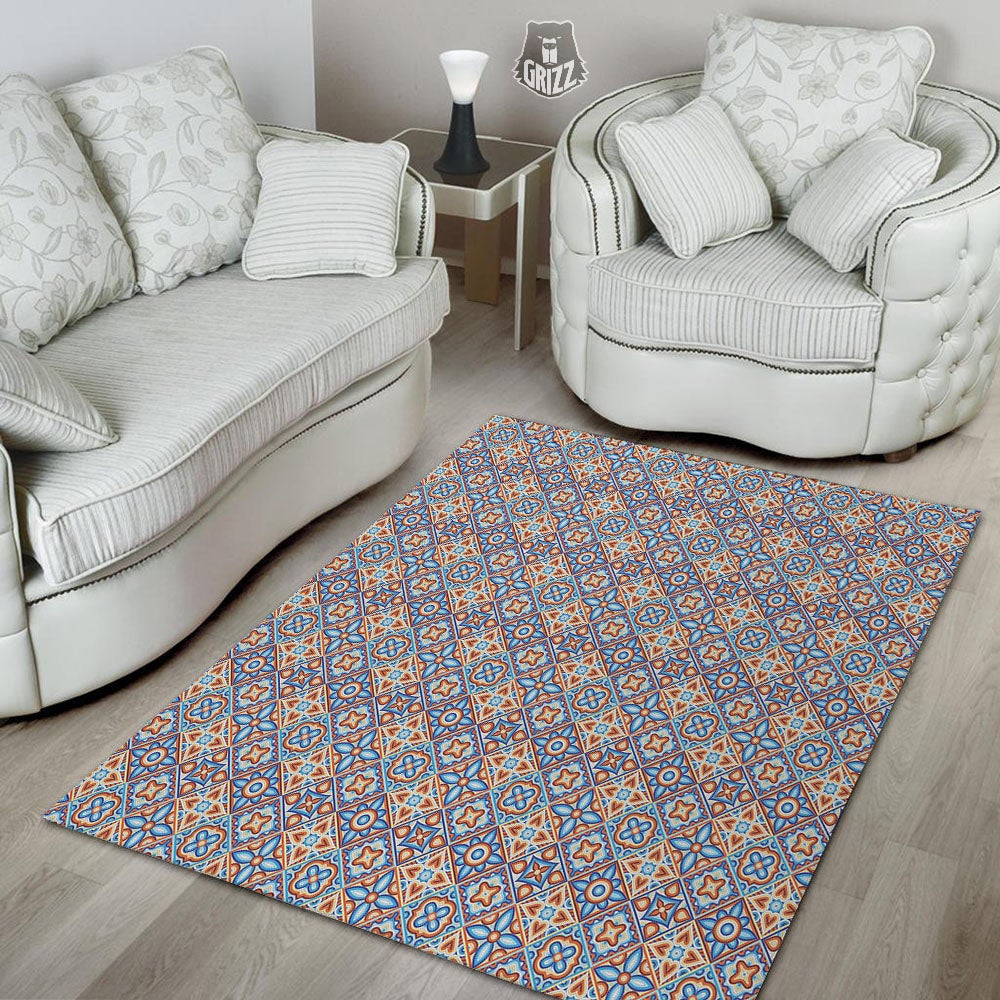 Patchwork Mosaic Print Pattern Floor Mat-grizzshop