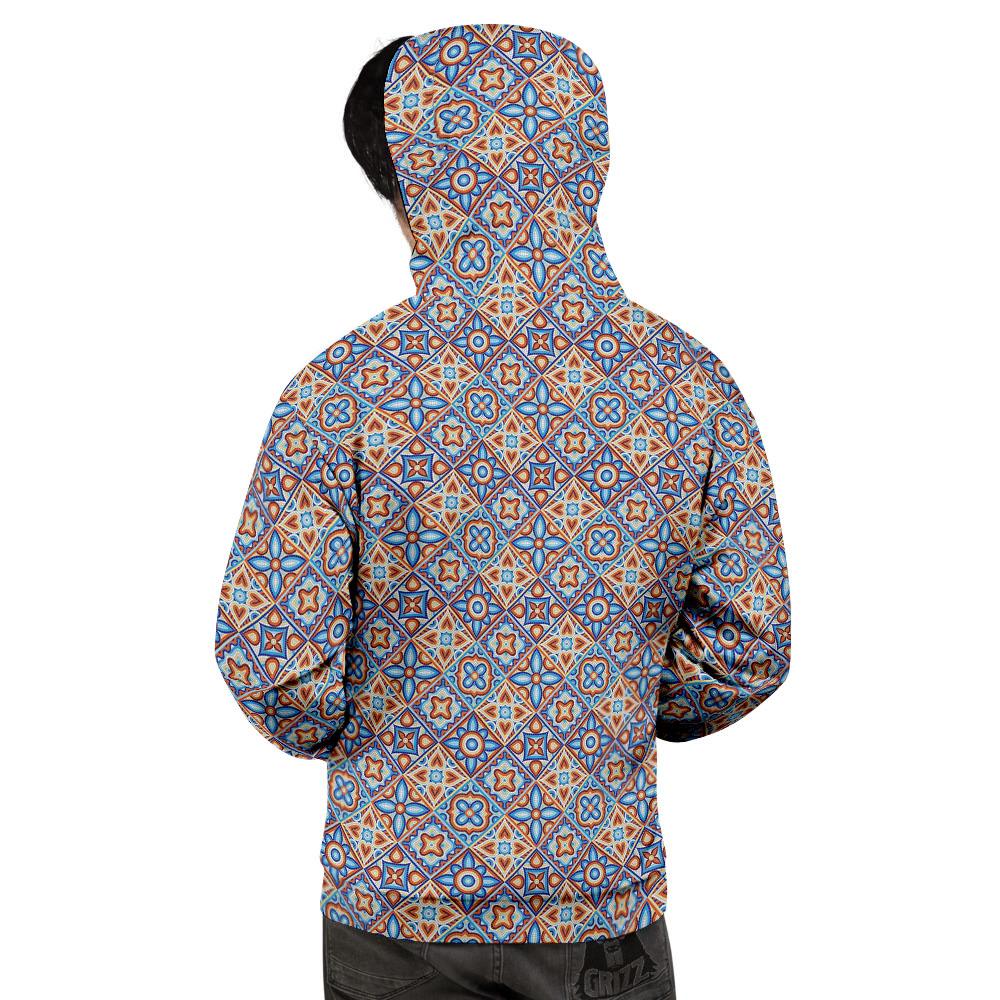 Patchwork Mosaic Print Pattern Men's Hoodie-grizzshop
