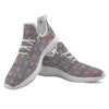 Patchwork Mosaic Print Pattern White Athletic Shoes-grizzshop