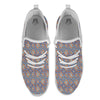 Patchwork Mosaic Print Pattern White Athletic Shoes-grizzshop