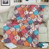 Patchwork Pattern Print Blanket-grizzshop