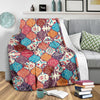 Patchwork Pattern Print Blanket-grizzshop