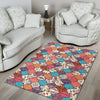 Patchwork Pattern Print Floor Mat-grizzshop