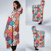 Patchwork Pattern Print Hooded Blanket-grizzshop