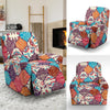 Patchwork Pattern Print Recliner Cover-grizzshop