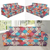 Patchwork Pattern Print Sofa Covers-grizzshop