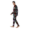 Patchwork Plaid Madras Print Pattern Men's Pajamas-grizzshop