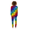 Patchwork Rainbow Print Pattern Women's Pajamas-grizzshop