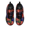 Patchwork Tartan And Bandana Print Pattern Black Sneaker-grizzshop