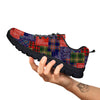 Patchwork Tartan And Bandana Print Pattern Black Sneaker-grizzshop