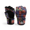 Patchwork Tartan And Bandana Print Pattern MMA Gloves-grizzshop