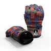 Patchwork Tartan And Bandana Print Pattern MMA Gloves-grizzshop