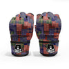 Patchwork Tartan And Bandana Print Pattern MMA Gloves-grizzshop