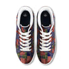 Patchwork Tartan And Bandana Print Pattern White Low Top Sneakers-grizzshop