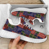 Patchwork Tartan And Bandana Print Pattern White Walking Shoes-grizzshop