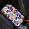 Patchwork Tropical Bird Print Car Console Cover-grizzshop