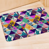 Patchwork Tropical Bird Print Door Mat-grizzshop