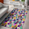 Patchwork Tropical Bird Print Floor Mat-grizzshop