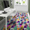 Patchwork Tropical Bird Print Floor Mat-grizzshop