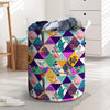 Patchwork Tropical Bird Print Laundry Basket-grizzshop