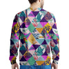 Patchwork Tropical Bird Print Men's Sweatshirt-grizzshop