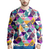 Patchwork Tropical Bird Print Men's Sweatshirt-grizzshop